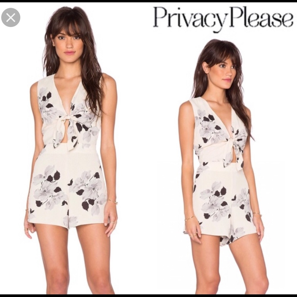 Privacy Please Rivington Romper Nwot